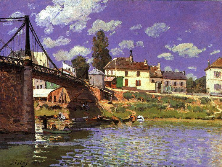 Alfred Sisley The Bridge at Villeneuve la Garenne Germany oil painting art